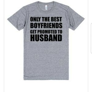 Boyfriends Promoted to Husband Funny Groom Tshirt